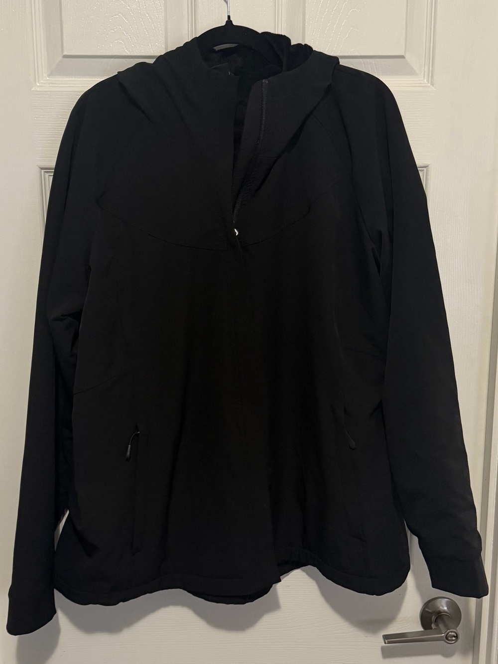 Kirkland Signature Black Hooded Zip Jacket